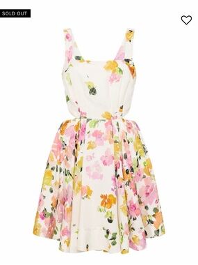 Aje tie back mini dress - scattered floral